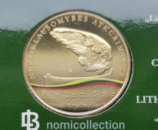 Lithuania 2015 year Proof coin.