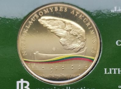 Lithuania 2015 year Proof coin.