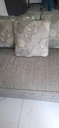couch and footrest