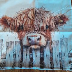 Highland Cow cushion cover