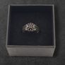 Vintage 925 Sterling Silver & Garnet Ring, London 1976 Image 2