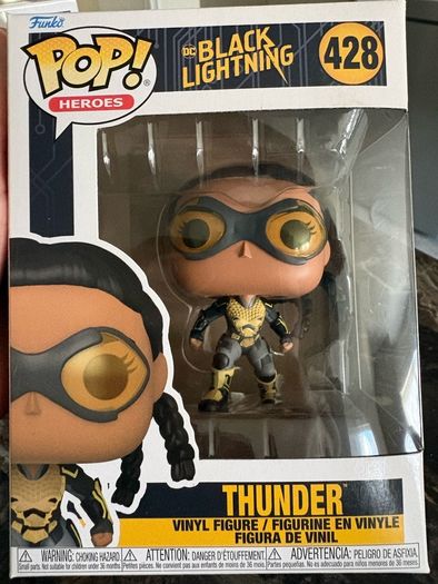 Funko Pop / Heroes vinyl figure of the character Thunder (428) from the DC Comics series Black Lightning