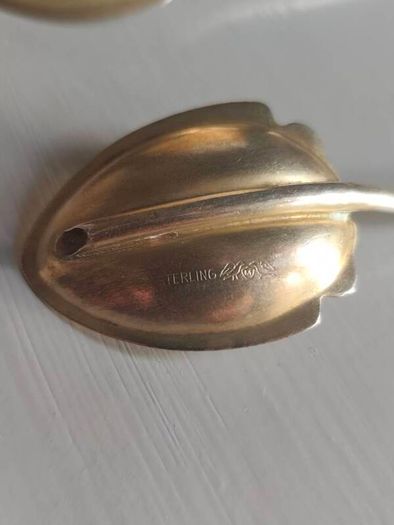 Sterling silver antique straw spoons set of 5