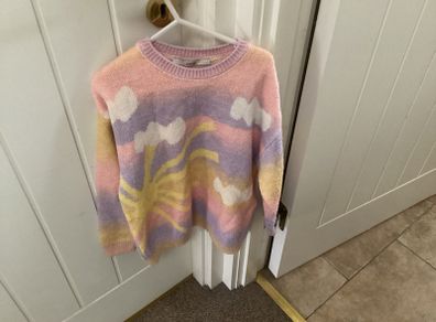 Pink mix jumper age 7/8