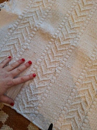 Small white cotton rugs
