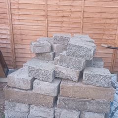 Free Used 4- inch concrete blocks