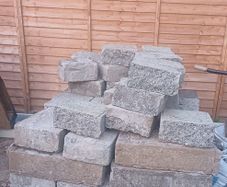 Free used 4-inch concrete blocks