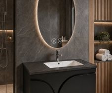 Brand New Vanity + LED Mirror + Tap Free Delivery