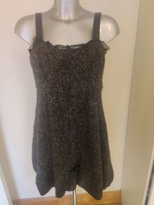 BNWT Tsega dark grey knit fully lined woolen dress size S/M UK8/10 EU36/38 Postage included