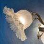 FLASH SALE! 475 DOWN FROM 675 ! Antique Art Deco Style Three Branch French Chandelier. Image 2