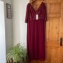 Stunning Ever Pretty burgundy plus size occasion dress New Image 2