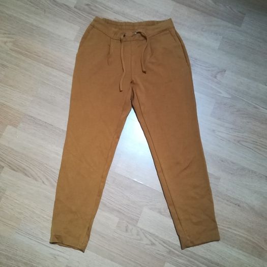 Mustard color thick jersey pants
