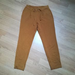 Mustard color thick jersey pants