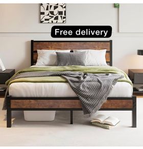 King Size Bed Frame with Wooden Headboard Bed Frames King Size Under Bed Storage