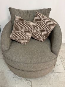 Twister sofa with cushion beige colour