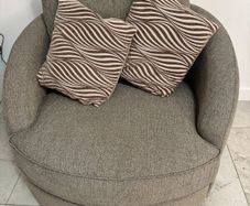 Twister sofa with cushion beige colour