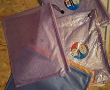 Mesh bags for document storage