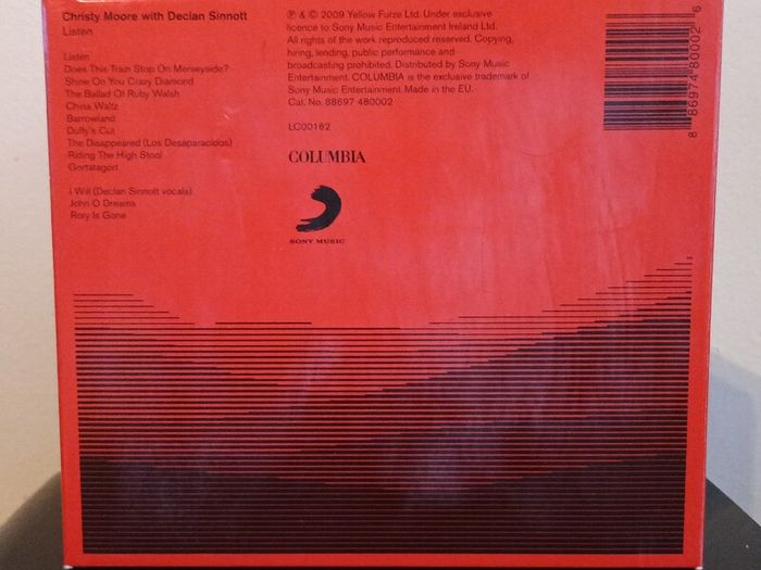 Christy Moore Listen CD Album