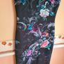 TED BAKER MARCELA black oriental floral dress midi Size 2 UK 10 Image 4
