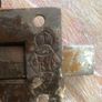 Antique door sliding bolt 1876, a Kenrick & sons bronze/brass door bolt Image 4