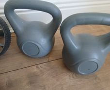 Various weight lifting equipment