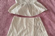 striped two piece