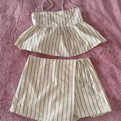 striped two piece