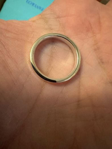 Tiffany's 1837 ring in silver, narrow, US Size 9