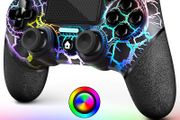 AceGamer Wireless Controller for PS4 Game Compatible with PS4/Pro/PC with Motion Motors and Audio Function,Mini LED Indicator,USB Cable and Anti-Slip