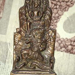 Antique Himalayan Bronze Votive Plaque Garuda Trampling Nagas 14cm Postage or Collection