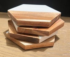 Hexagonal Coasters Set of 4 (New)