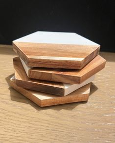 Hexagonal Coasters Set of 4 (New)
