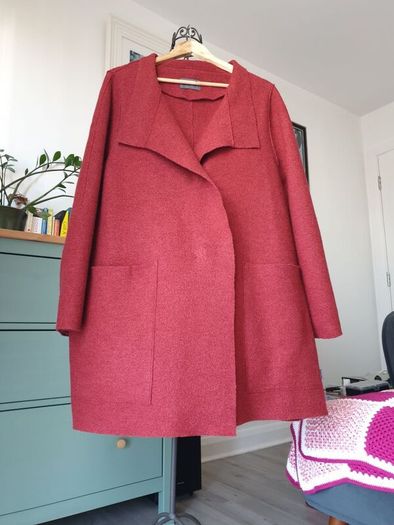 Oska Burgundy Red Wool Coat Size 3