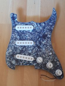 navy pearl loaded pickguard