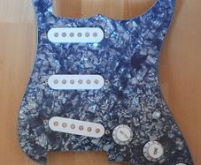 navy pearl loaded pickguard
