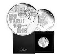 2020 Tuvalu 1 Oz Silver Coin James Bond No Time to Die. Proof