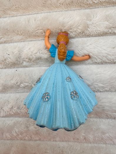 Papo Blue Princess Skating Figure 2016 Figure Skater Ice Skates Crown approx. 10 cm. Used Please see photos