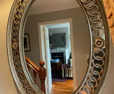 Large Oval mirror gold entwined Mirror 86 x 116 cm