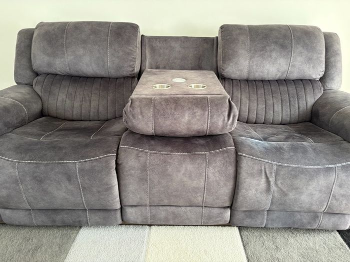 3 Seater  Reclining Leather Sofa
