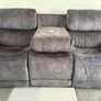 3 Seater  Reclining Leather Sofa Image 2