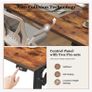 Standing Desk, 110 x 60 cm, Brown  Height-Adjustable Desk Image 5