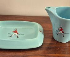 Vintage 1960s Johnnie Walker Wade Regicor Set Duck Egg Blue