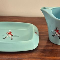 Vintage 1960s Johnnie Walker Wade Regicor Set Duck Egg Blue