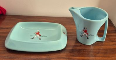 Vintage 1960s Johnnie Walker Wade Regicor Set Duck Egg Blue