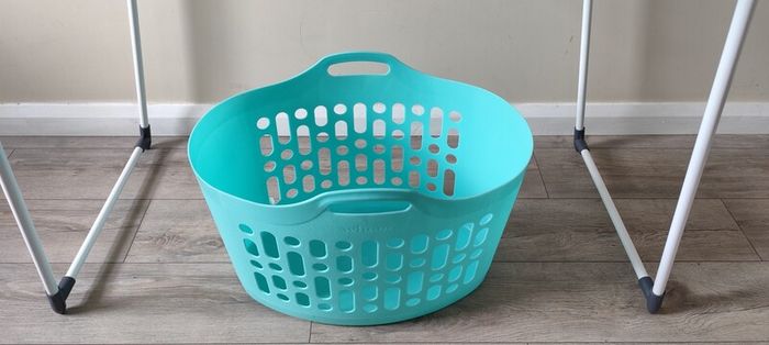 Clothes Drying Rack & Large Laundry Basket Set