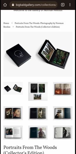 Signed Norman Reedus Portraits from the woods collectors edition hardcover book