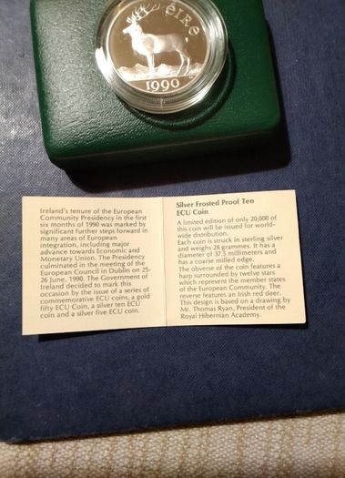 Eire   Central Bank Silver Proof Coin