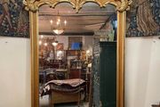 SALE ! Was 795 Now 630 ! Grand French Style Gilt Mirror with Cherub &amp; Plaques