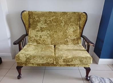 Two Seater Velvet Sofa