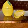 Y2K Martha Stewart Ceramic Lemon Storage Jar and Rare Vintage Macys Italian Serving Plate Image 3